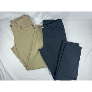 Lululemon Bundle Lot of 2 Pants Mens 31X30 ABC Classic Fit Stretch Warpstreme